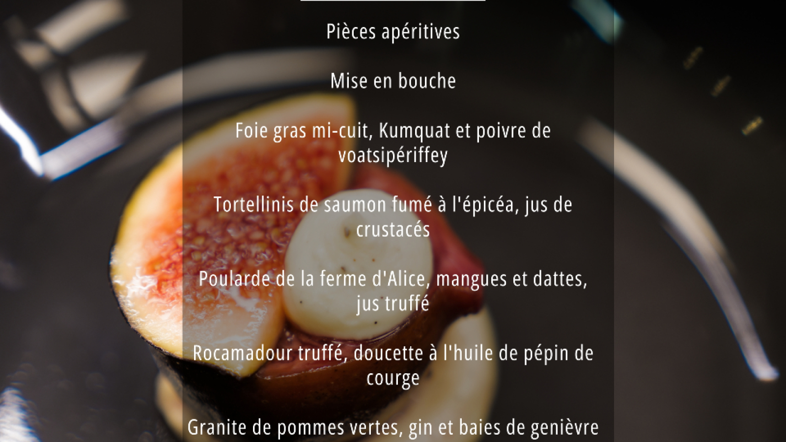 Auberge de la Tour - Menu de Noël