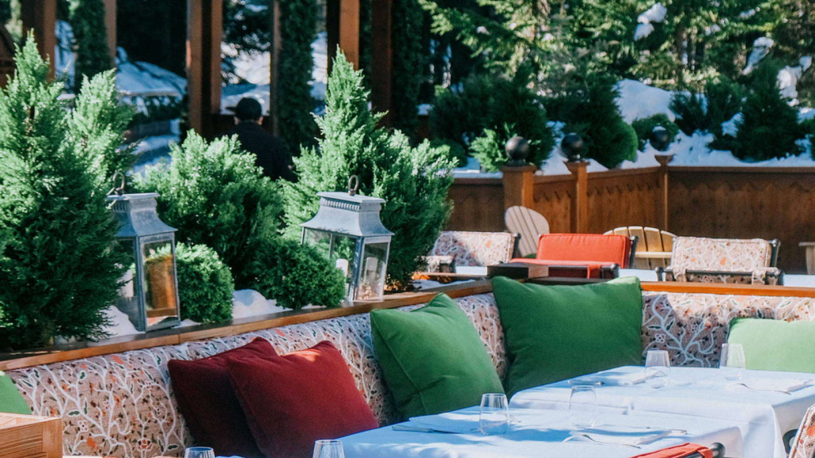 Terrasse de La Table des Airelles